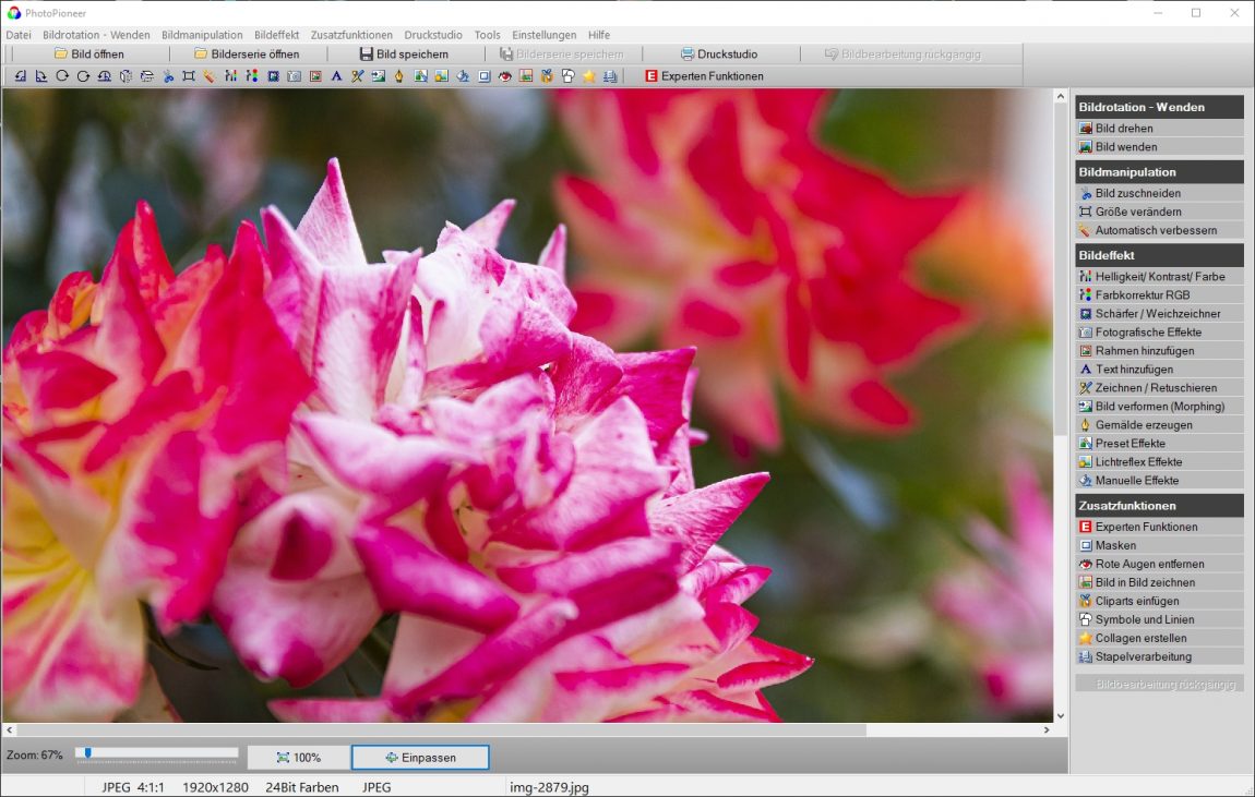 einfaches Bildbearbeitungsprogramm